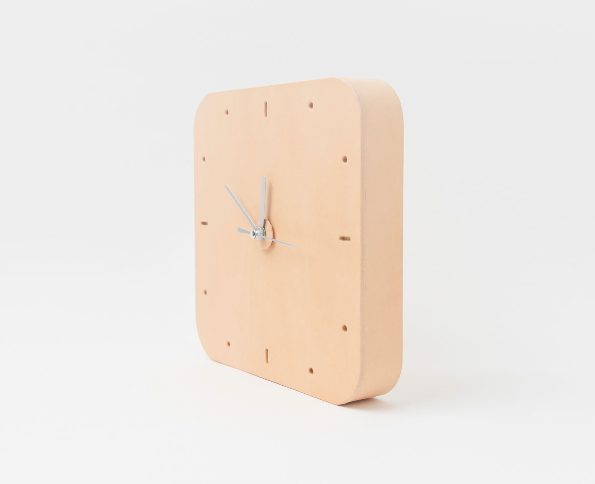 ordinarygoods Leather clock