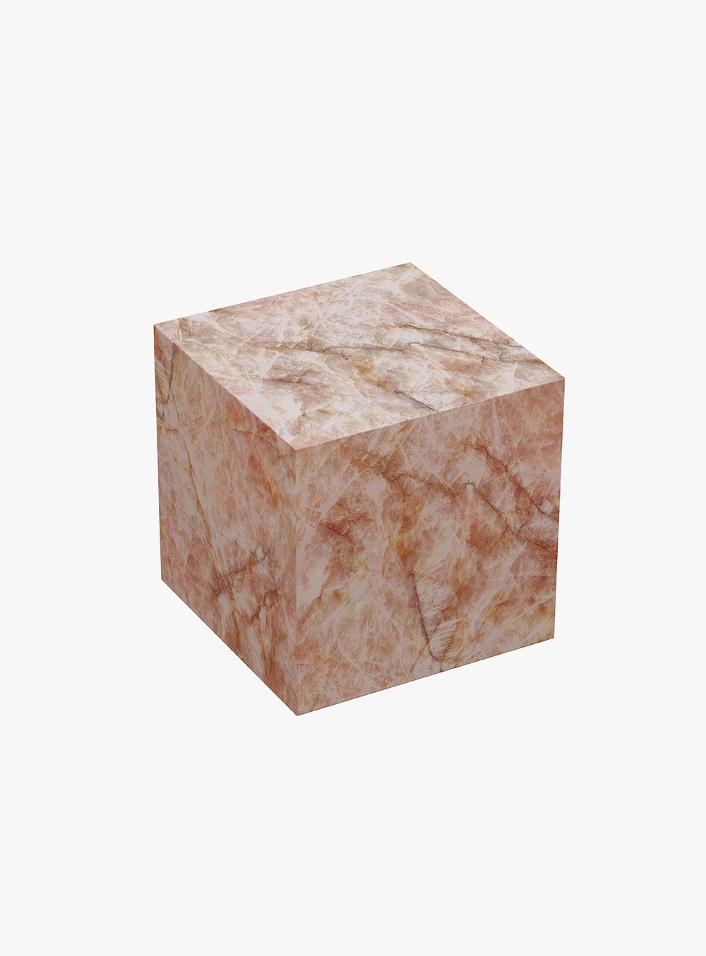 아르테부르시에르 - CRISTALLO PINK Cube Side Table