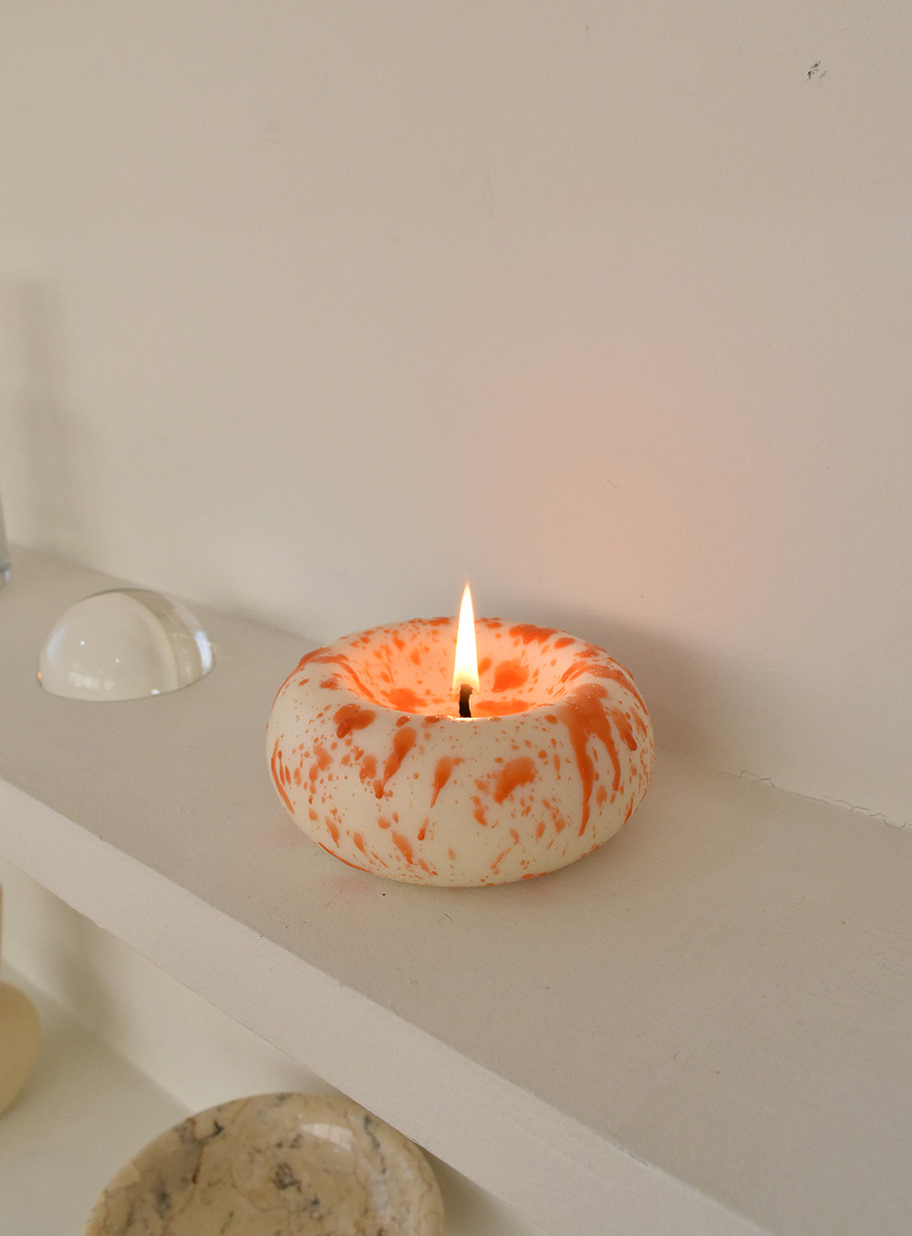 허니플라밍고 - Press Candle - Orange