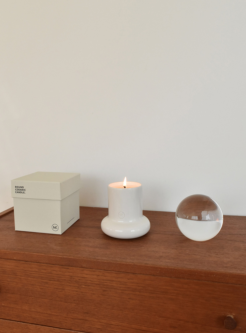 허니플라밍고 - Round Ceramic Candle